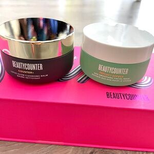 Beautycounter cleansing balm and aha mask